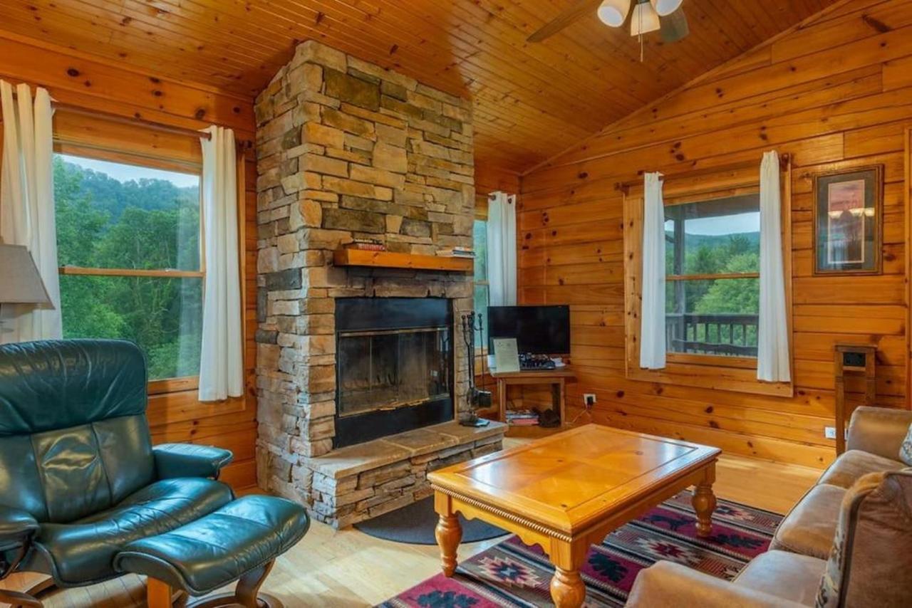 Log Cabin Stunning Mountain Views On 12 Acres Candler المظهر الخارجي الصورة