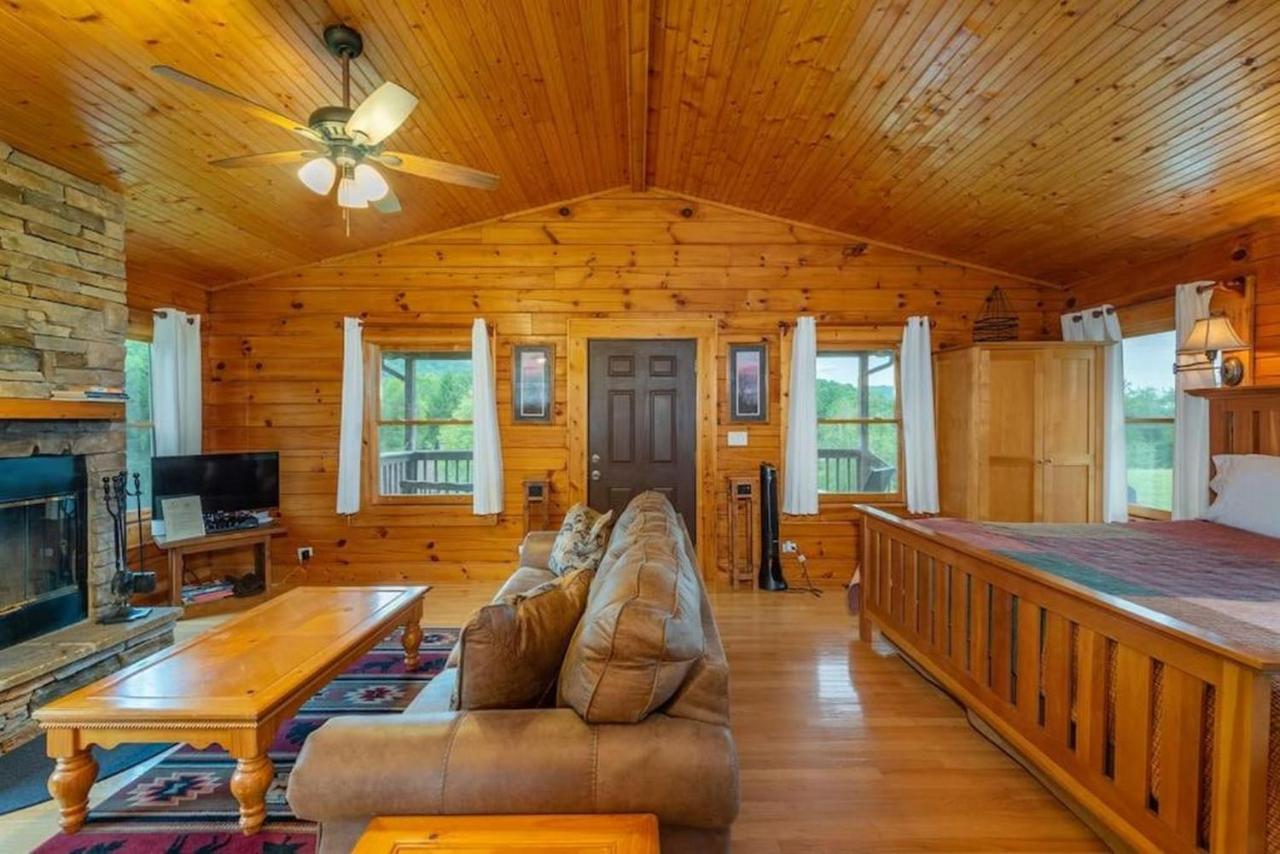 Log Cabin Stunning Mountain Views On 12 Acres Candler المظهر الخارجي الصورة